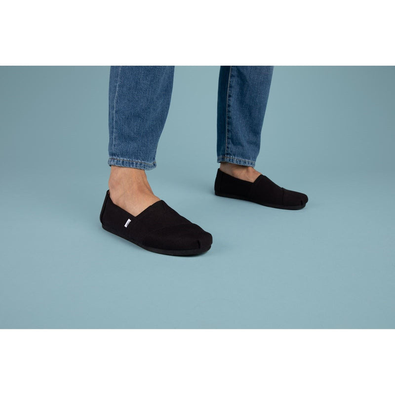 TOMS Alpargata 100% Cotton Men's Black Espadrilles