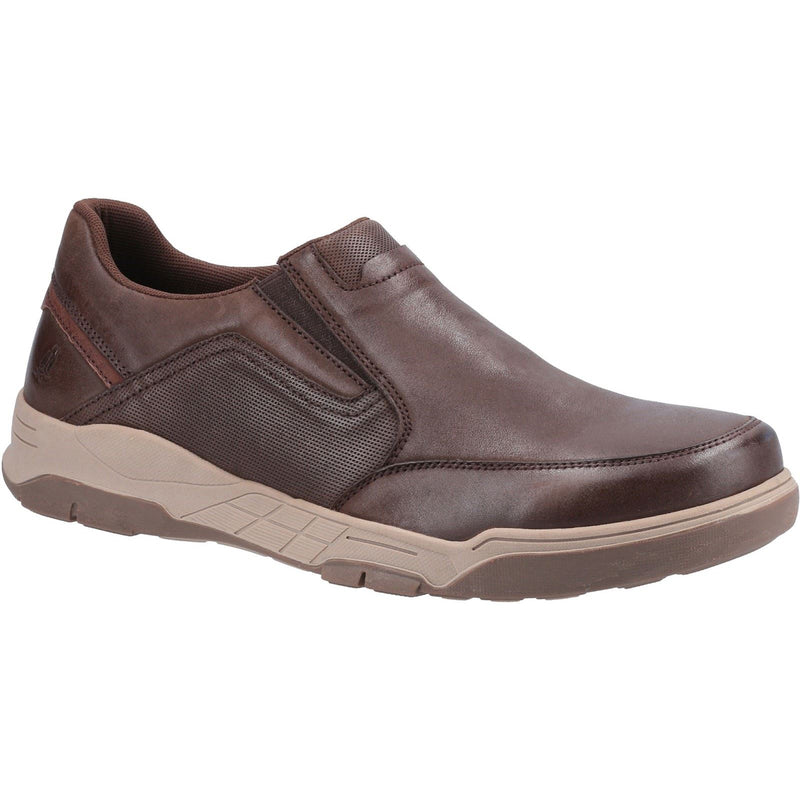 Hush Puppies Fletcher Leather Men's Coffee Loafers