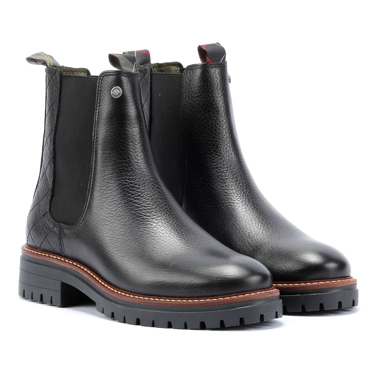 Barbour Evie Leather Women s Black Chelsea Boots Tower London