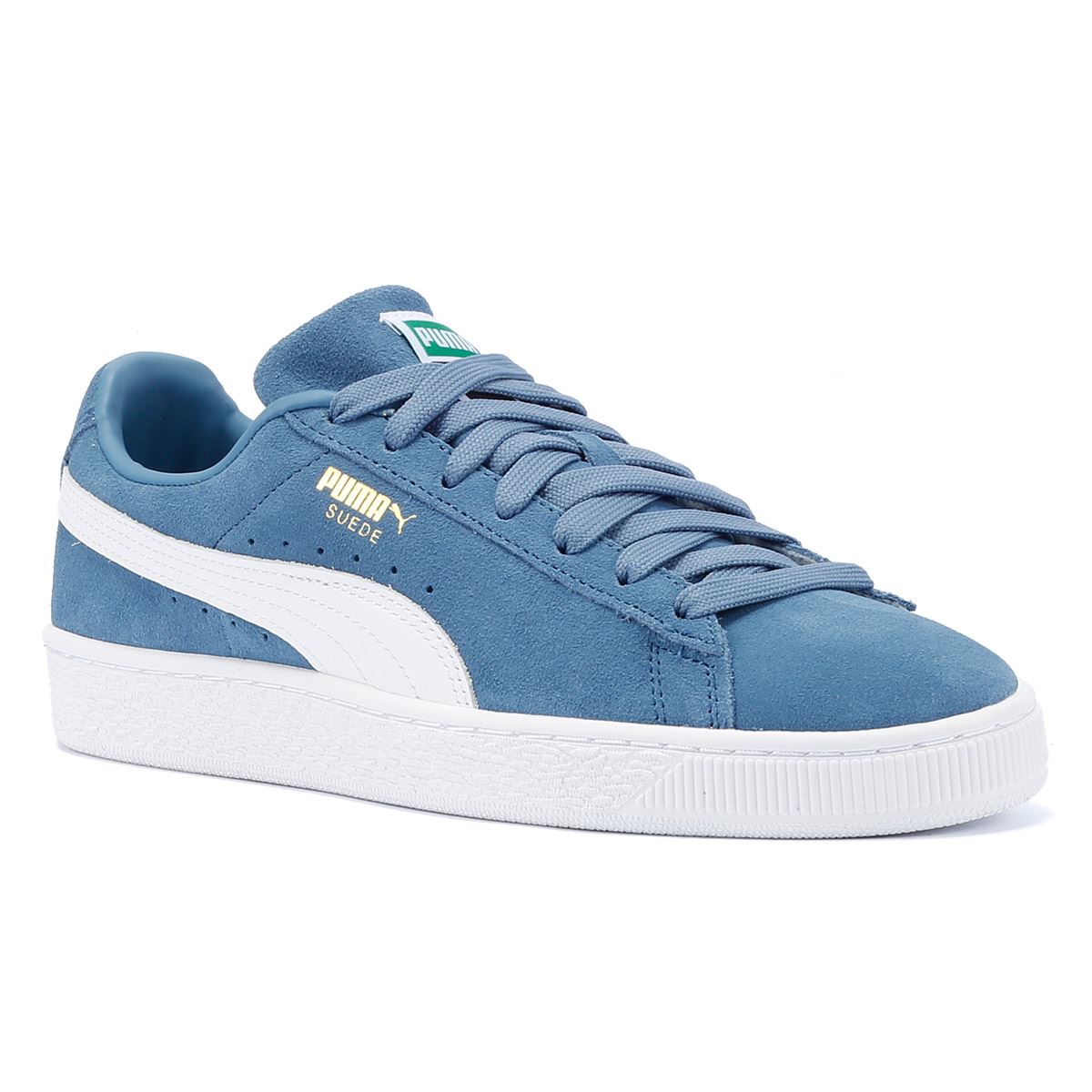 Puma deals Suede Classic Plus Mens 7.5 Sneakers Shoes Olympian Blue White Lace Up