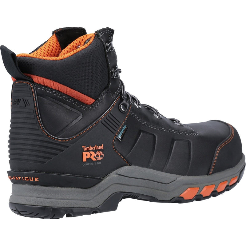 Timberland Pro Hypercharge Work Leather Black/Orange Safety Boots