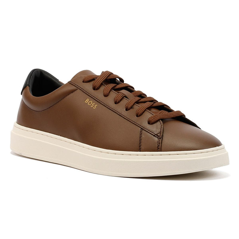 Boss Kieran Tennis Leather Men's Brown Trainers