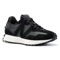 New Balance 327 Suede/Leather Black Trainers