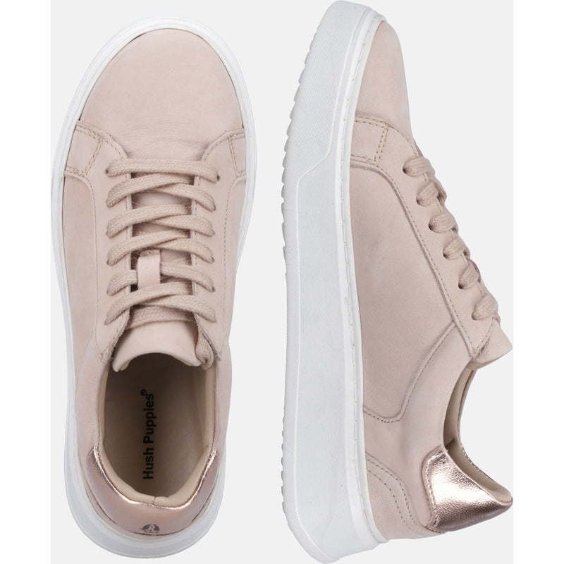 Hush Puppies Camille Leather Women's Blush Trainers