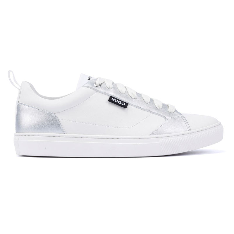 Hugo Morrie Tennis Women's White/Silver Trainers