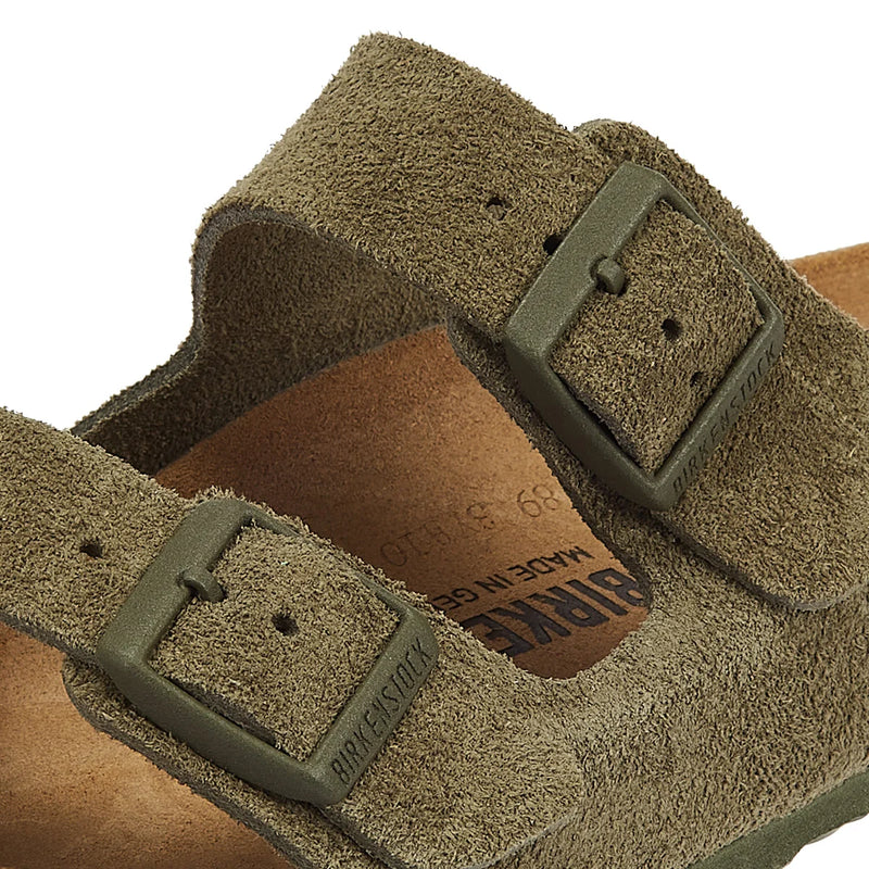 Olive green suede store birkenstocks