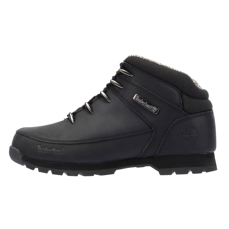 Timberland Euro Sprint Mid Lace Premium Leather Men's Black Boots