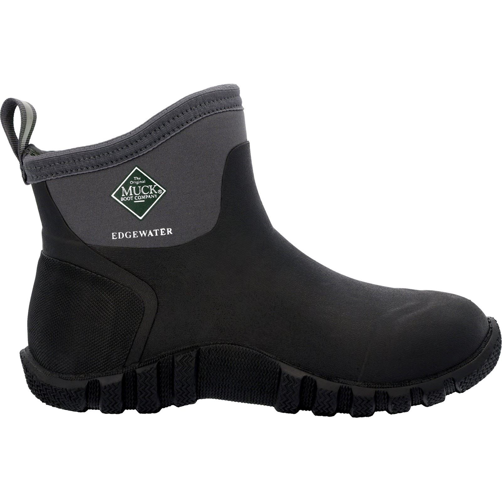 Muck Boots Edgewater Classic 6 Ankle Rubber Black Wellington Boots Tower London