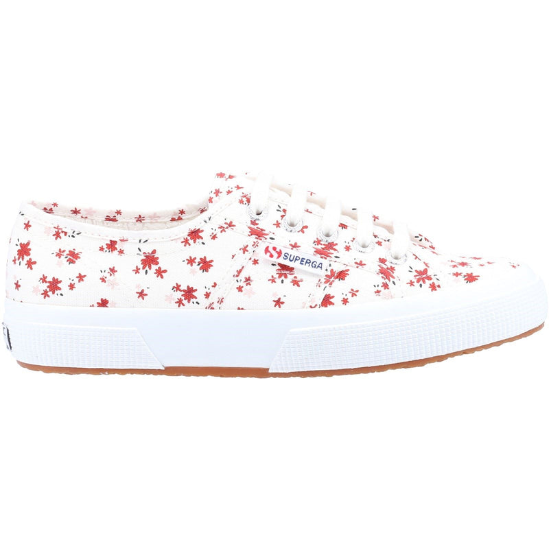 Superga 2750 Print 100% Cotton Women's White/Red Trainers