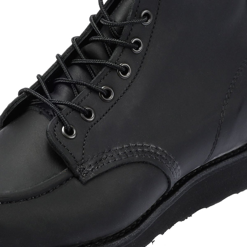 Red Wing Shoes 6 Inch Moc Classic Leather Men's Black Boots