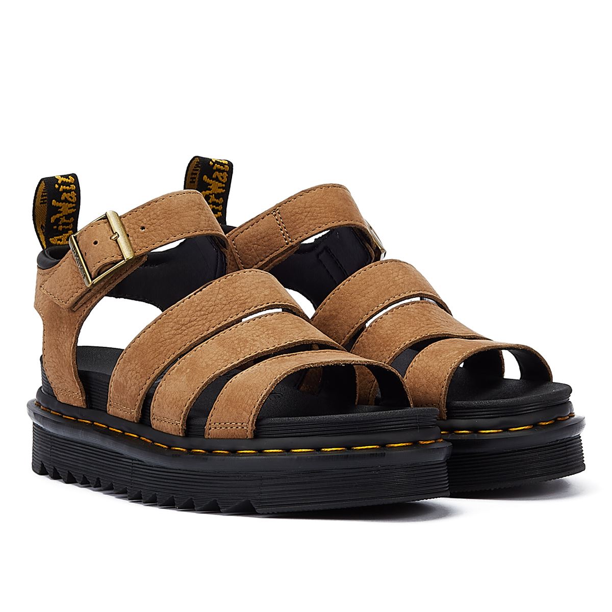 Tan dr best sale marten sandals