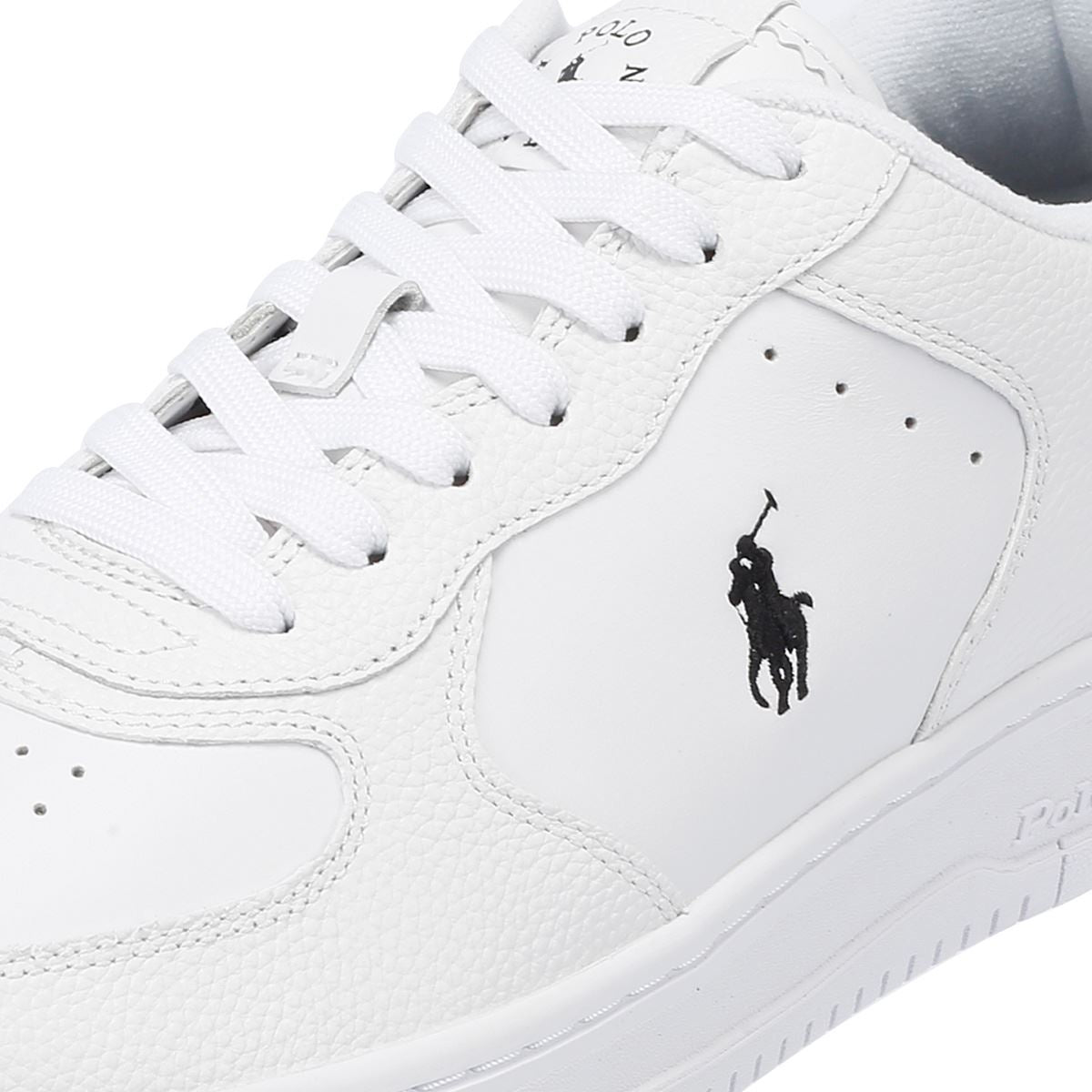 Ralph Lauren Masters Court Low Men s White Black Trainers Tower London