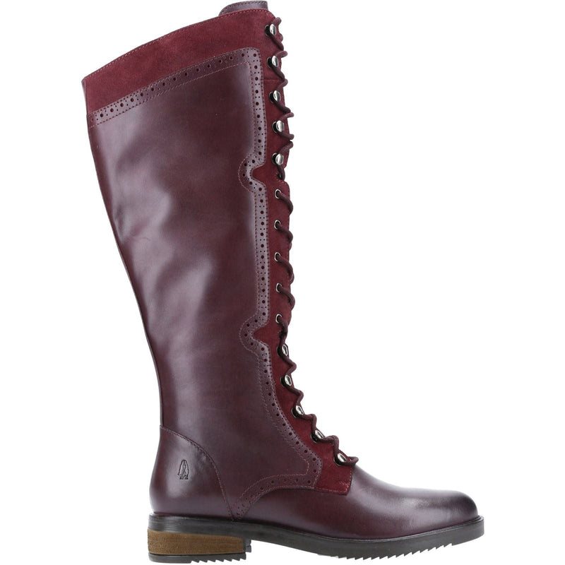 Hush Puppies Rudy Leather And Suede Women's Burgundy Boots