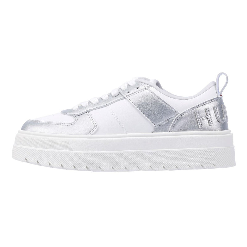 Hugo Lyssa Tennis Women's White/Silver Trainers