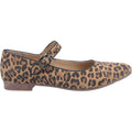 Hush Puppies Melissa Strap Suede Women's Leopard Flats