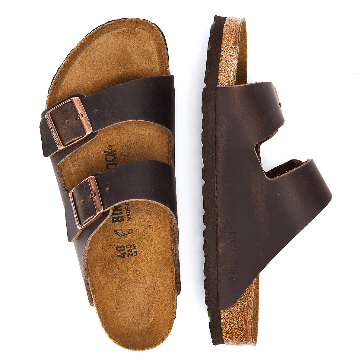 Womens brown 2025 leather birkenstocks