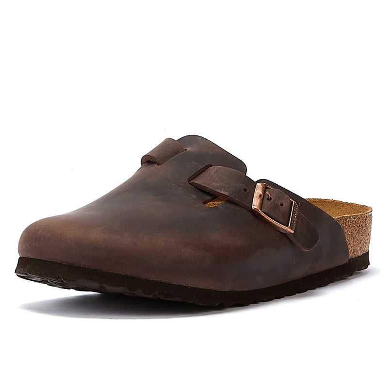 Birkenstock Boston Habana Oiled Nubuck Clogs