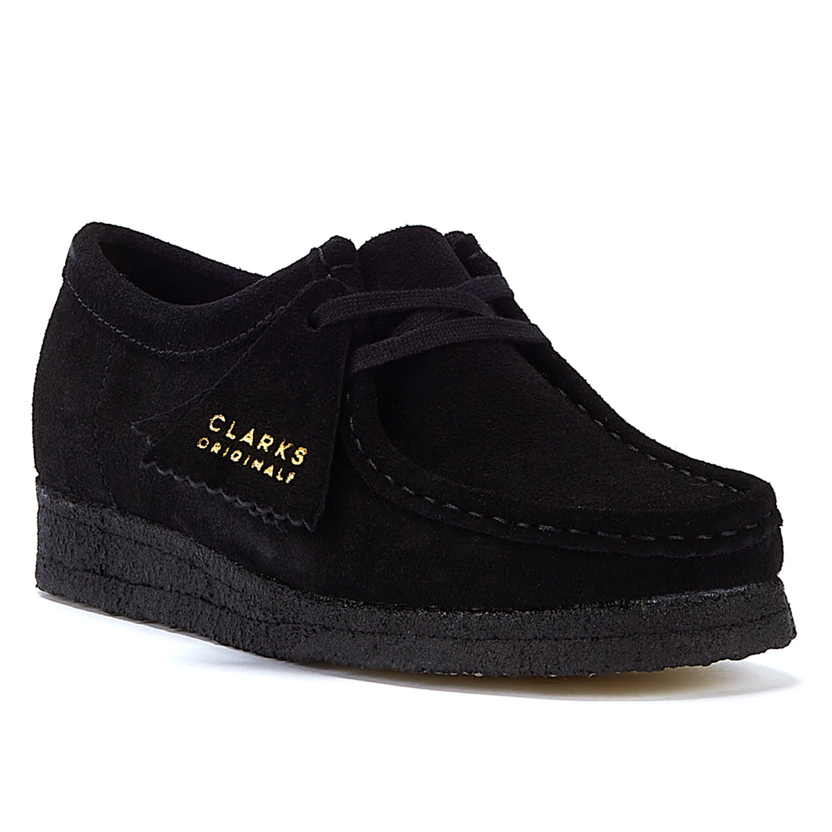 Clarks ladies black suede hot sale shoes