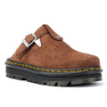 Dr. Martens Zebzag Warmlined Suede Brown Mule