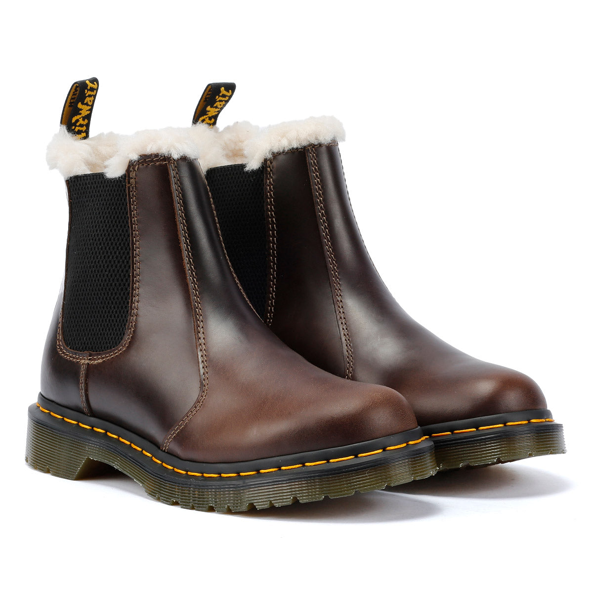 Dr. Martens Winterised 2976 Leonore Leather Women s Brown Boots Tower London