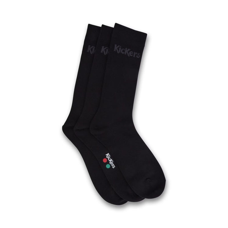 Kickers 3 Pack Black Socks