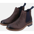 Hush Puppies Justin Chelsea Leather Men's Brown Boots