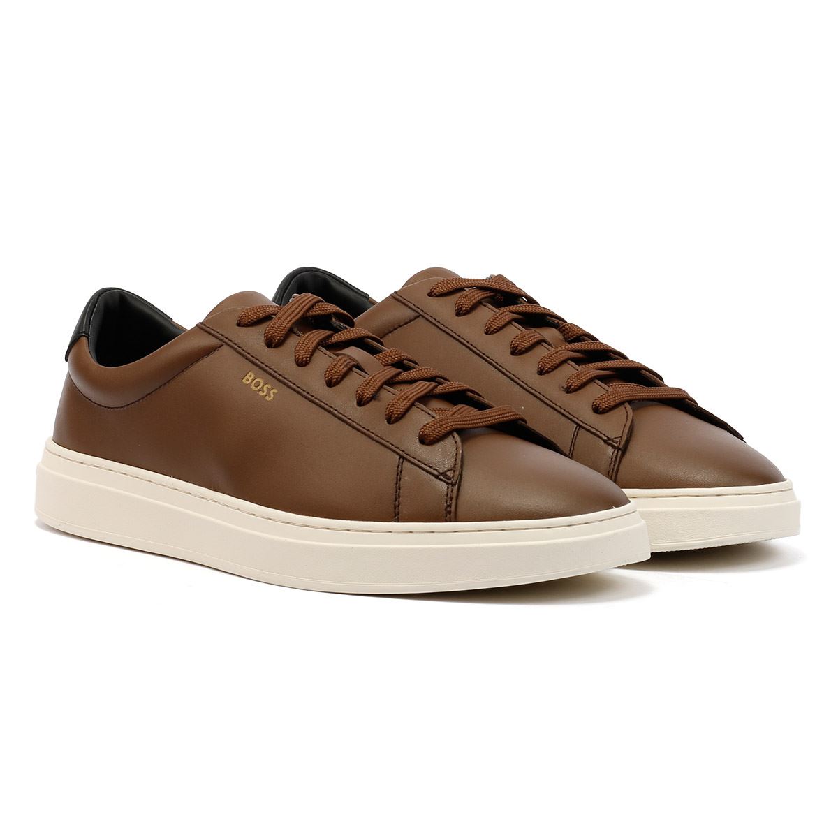 Boss Kieran Tennis Leather Men's Brown Trainers