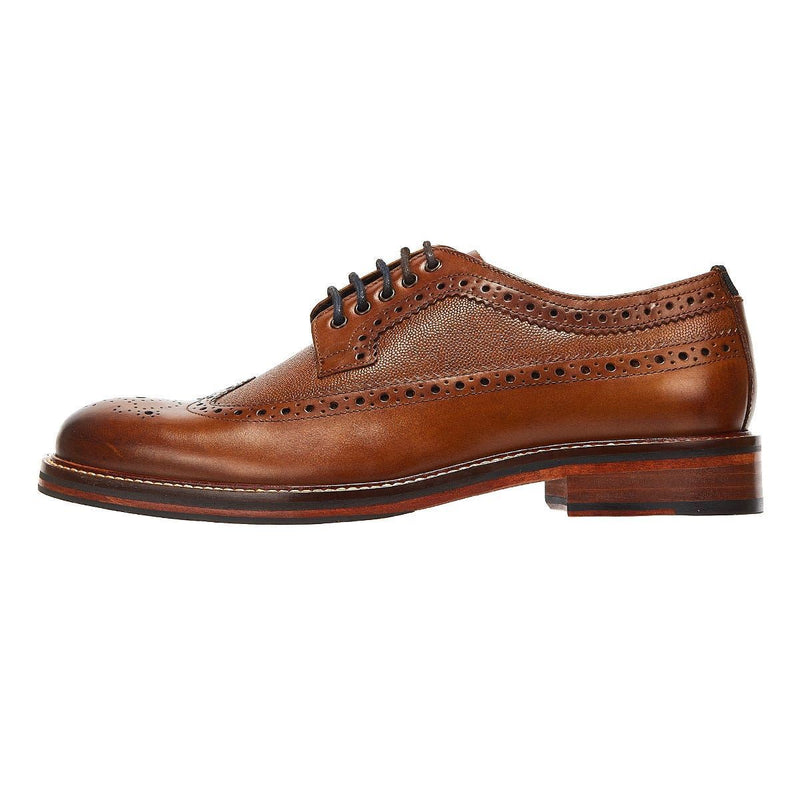 Ben Sherman Archie Brogue Leather Men's Tan Lace-Up Shoes