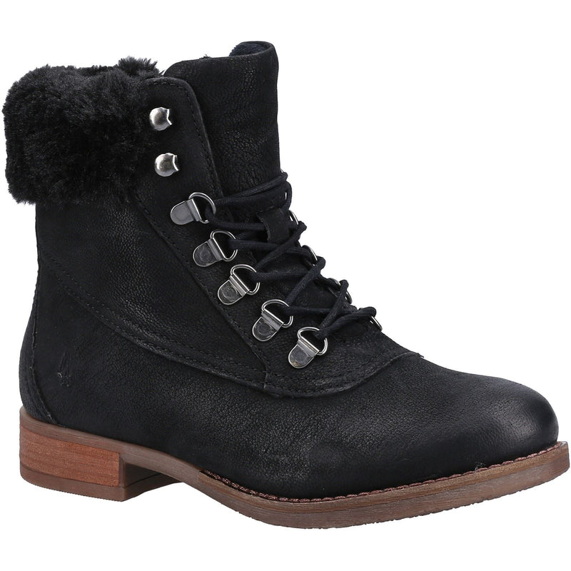 Hush Puppies Effie Faux Fur Women's Black Boots