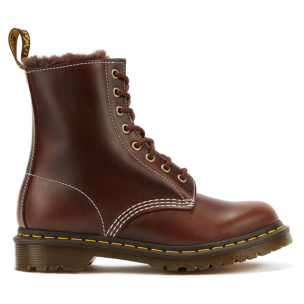 Doc martens shop brown boots womens