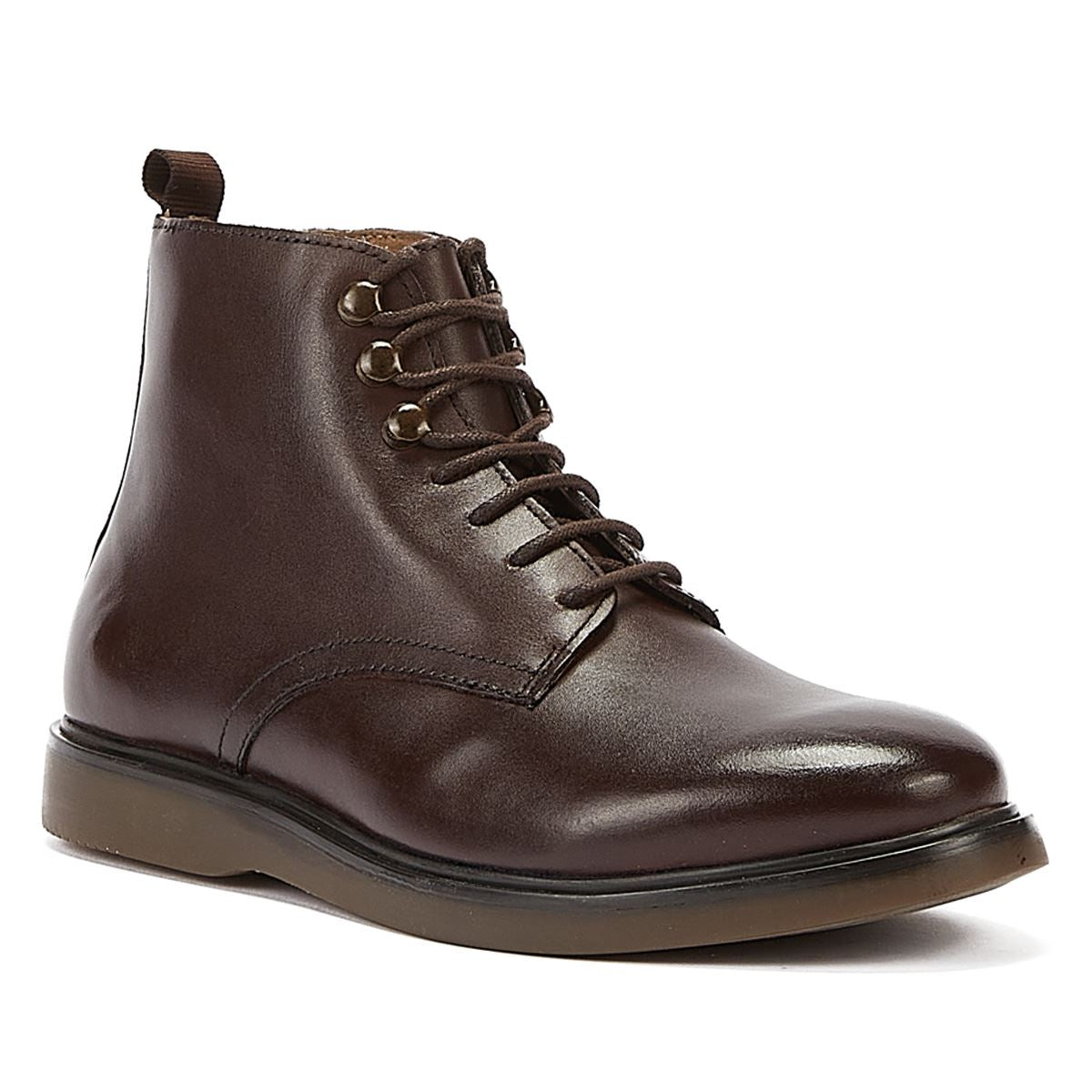 H By Hudson Battle Leather Mens Brown Boot Tower London