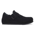 Birkenstock London Shearling Suede Women's Black Shoes