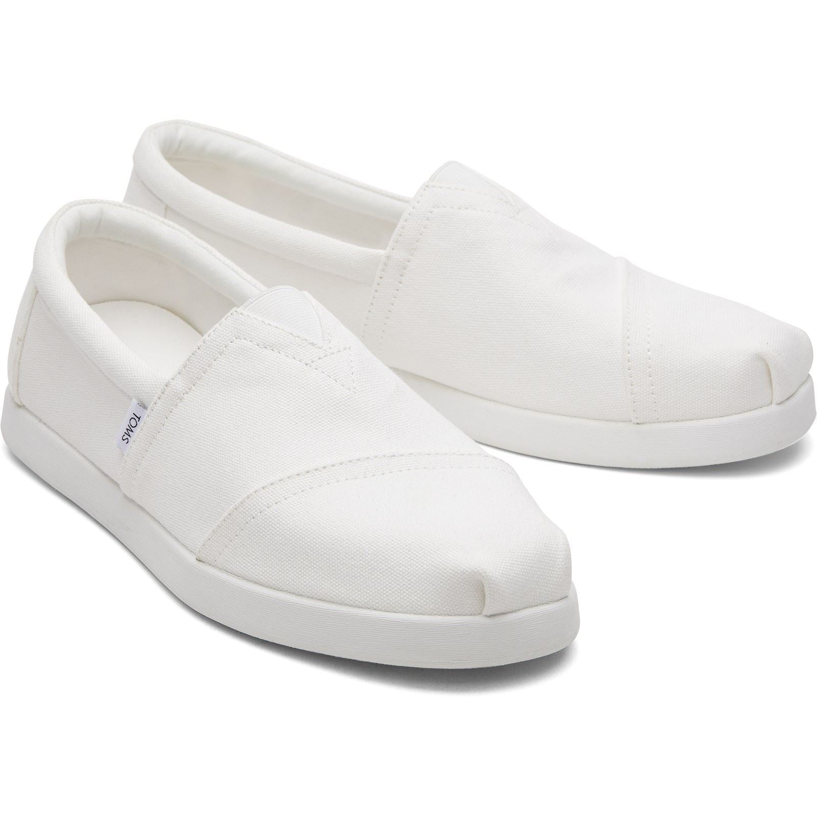 TOMS Alpargata Forward 100% Cotton Men's White Espadrilles