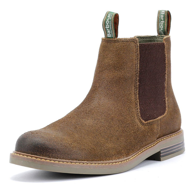 Barbour Farsley Suede Men's Khaki Chelsea Boots