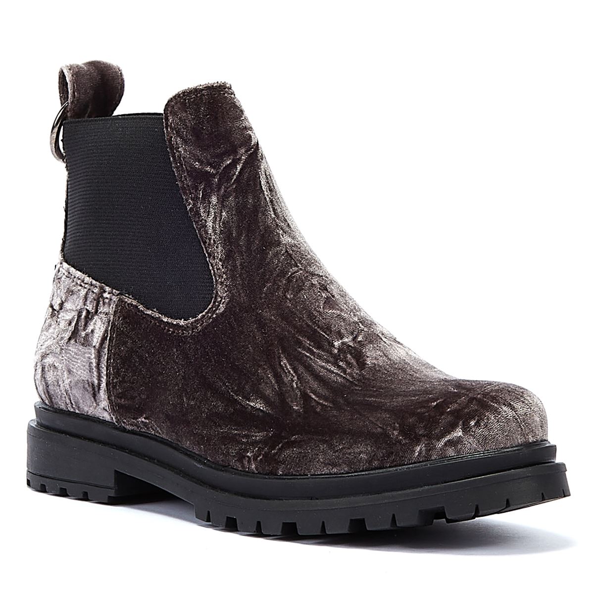 Calvin klein hot sale velvet boots