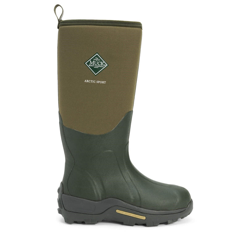 Muck Boots Arctic Sport Rubber Moss Wellington Boots