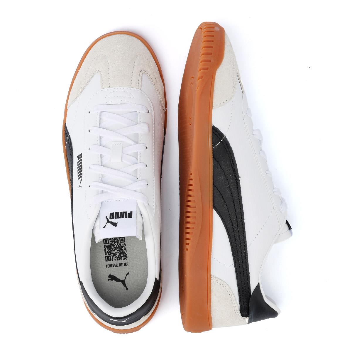 Puma white and black trainers hotsell