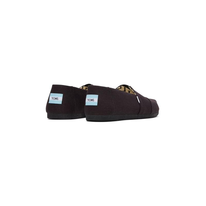 TOMS Alpargata 100% Cotton Men's Black Espadrilles