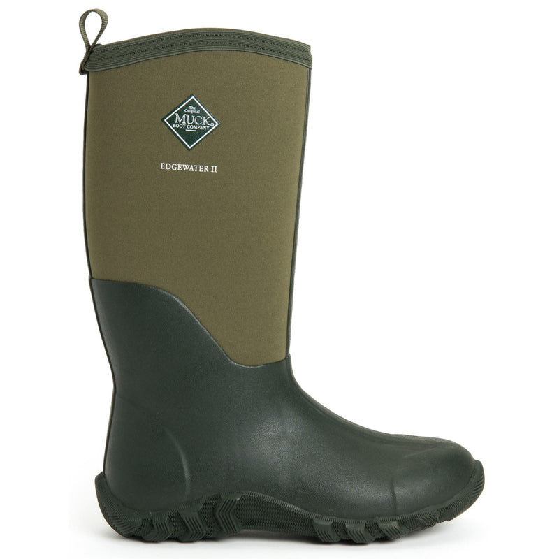 Muck Boots Edgewater II Rubber Moss Wellington Boots