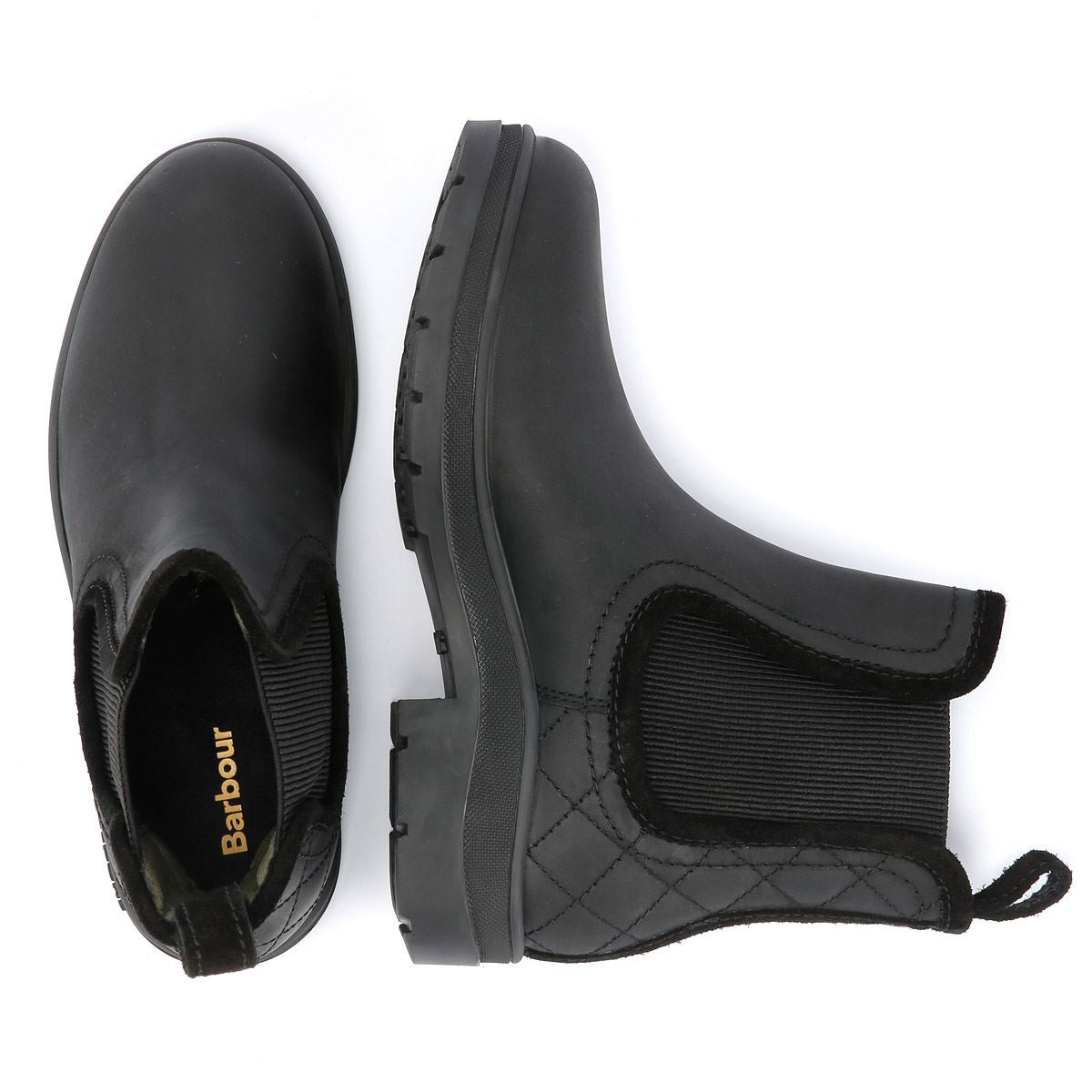 Barbour black chelsea boots best sale