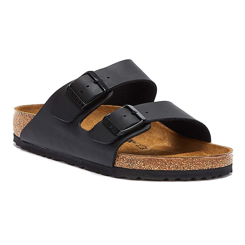 Birkenstock Arizona Birko-Flor Mens Black Narrow Sandals