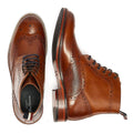 Ben Sherman Alfred Brogue Leather Men's Tan Boots