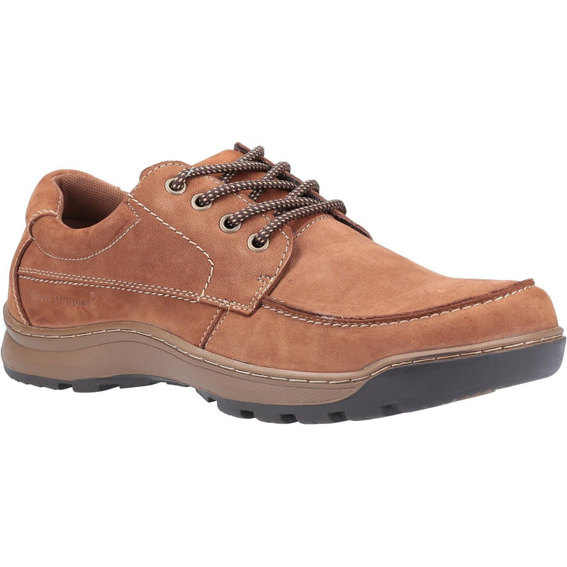 Hush Puppies Tucker Leather Men's Tan Nubuck Lace-Up Shoes