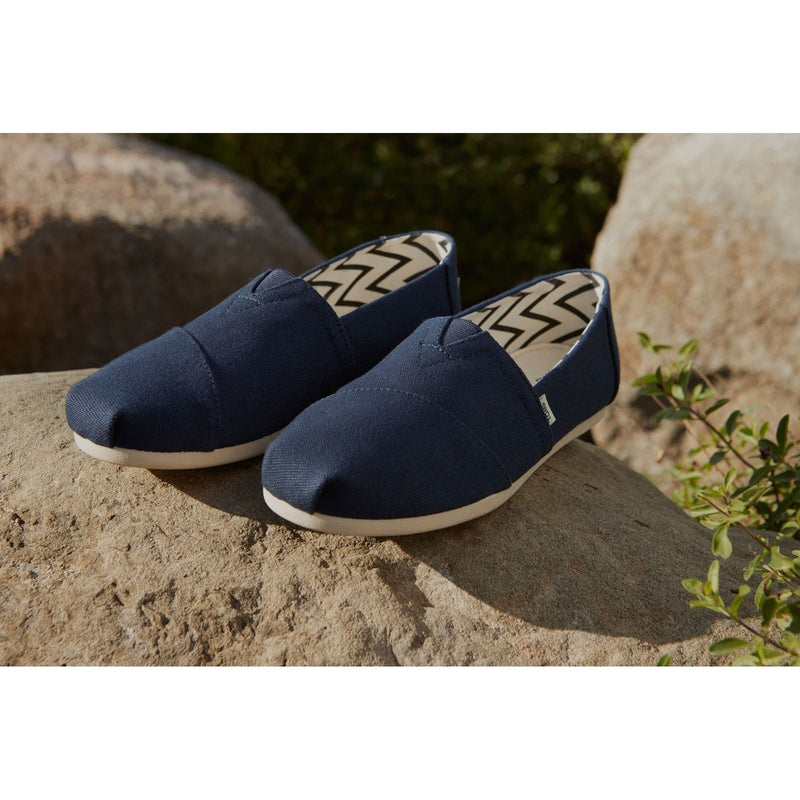 TOMS Alpargata 100% Cotton Men's Navy Espadrilles