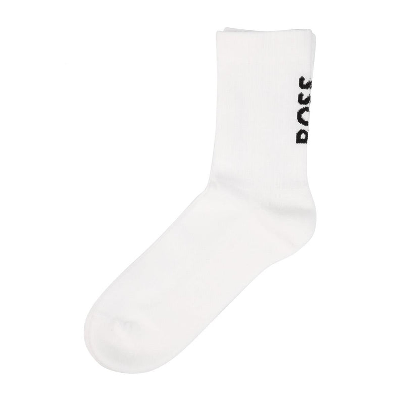 Boss 3 Pack Logo Bamboo Men's Black Calf High Socks