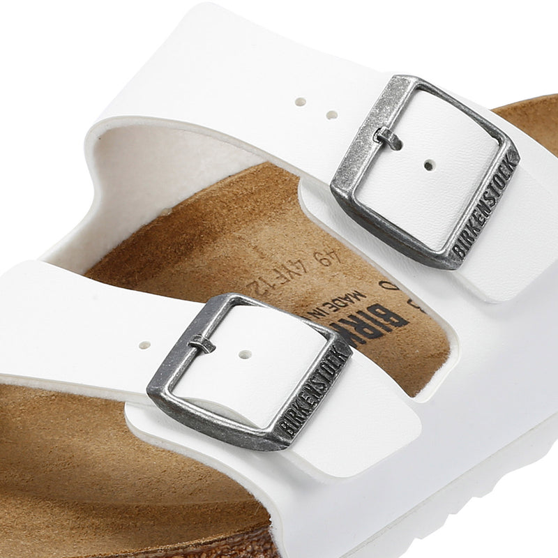 Birkenstock Arizona Birko-Flor Mens White Regular Sandals