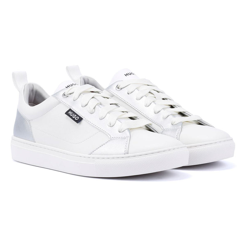 Hugo Morrie Tennis Women's White/Silver Trainers