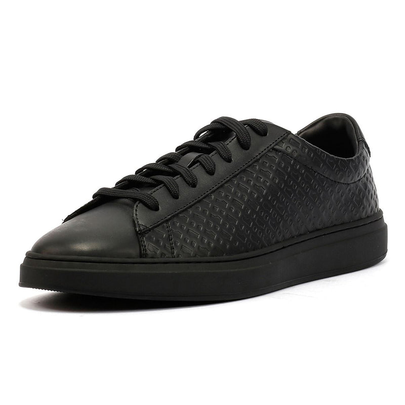 Boss Kieran Tennis Leather Men's Black Trainers