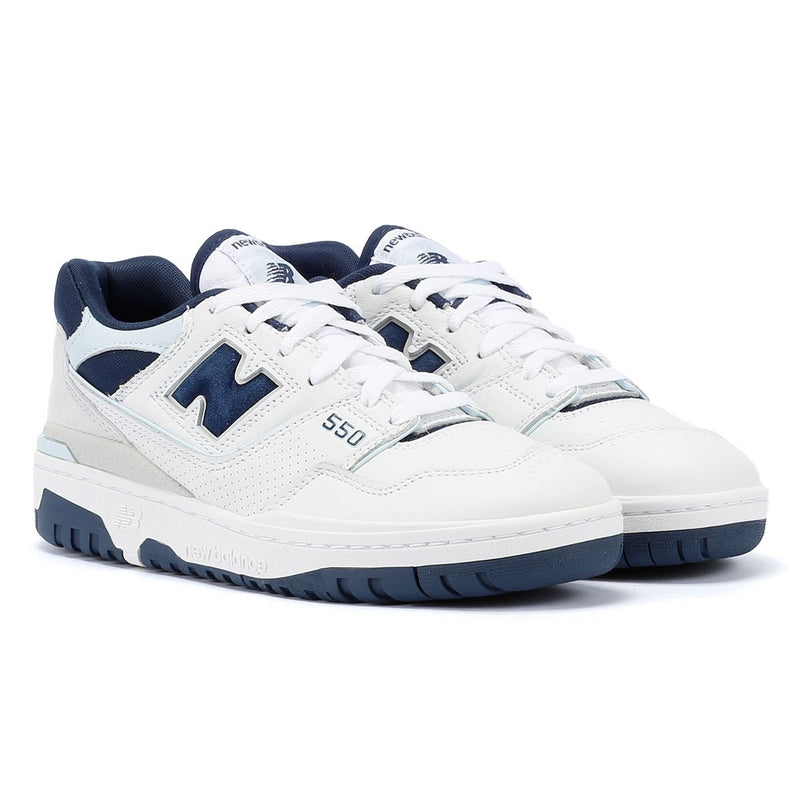 New Balance 550 White/Navy Trainers