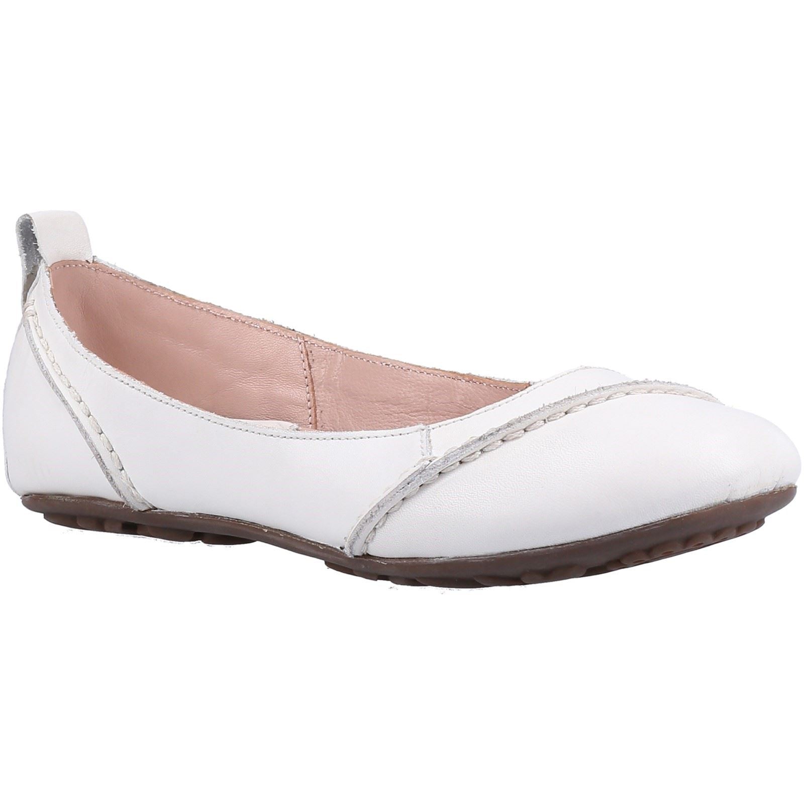 Hush Puppies Janessa Leather Women s White Flats Tower London